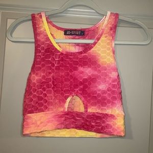 AQ-sport athletic crop top size small